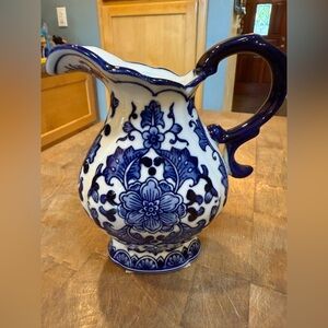 Hobby Lobby Blue Floral Ceramic Pitcher Blue Floral Collection